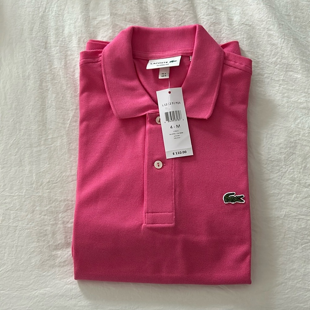 Lacoste Polo Men’s Medium Pink